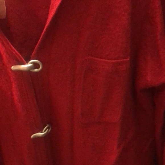 Vintage Cambridge Classics, wool cardigan sweater with metal closures, pockets - Picture 9 of 13